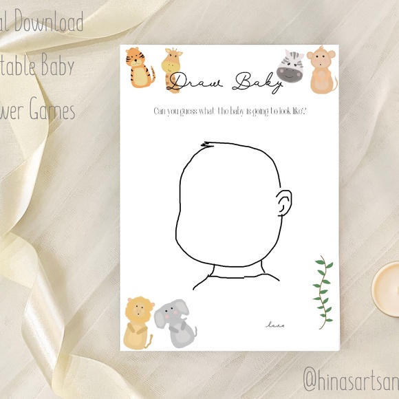 Printable Baby shower games pack of 6 - Picture 7 of 7